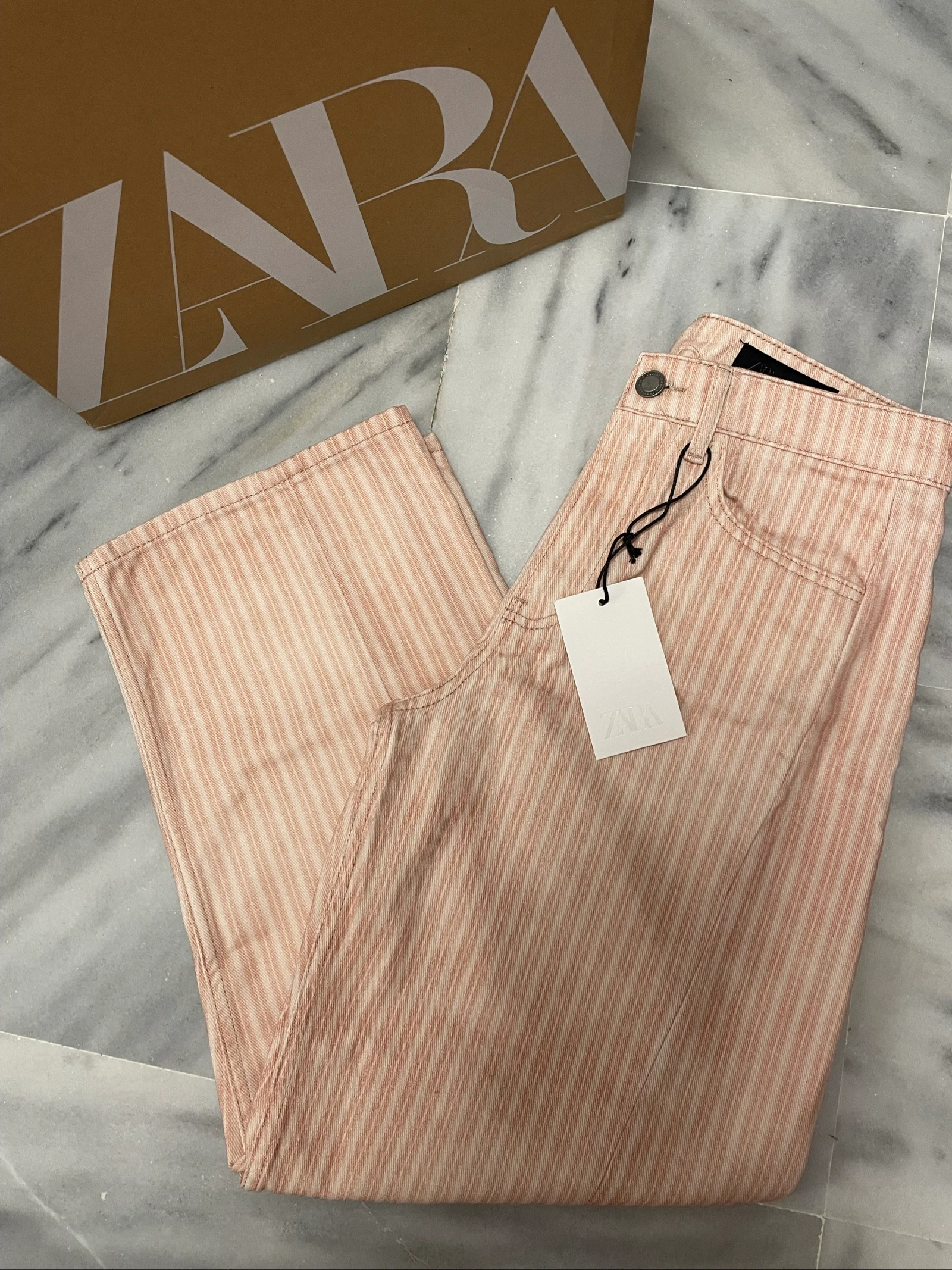 jeans listrados zara – photo 5